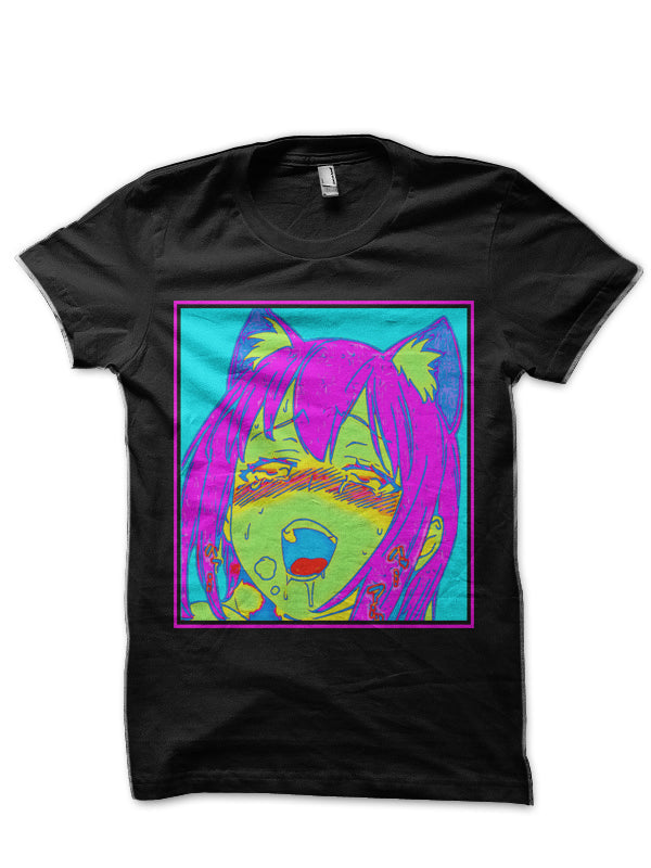 Neon Ahegao T-Shirt Hoodie, Sweatshirt | CoreVibeTees.com