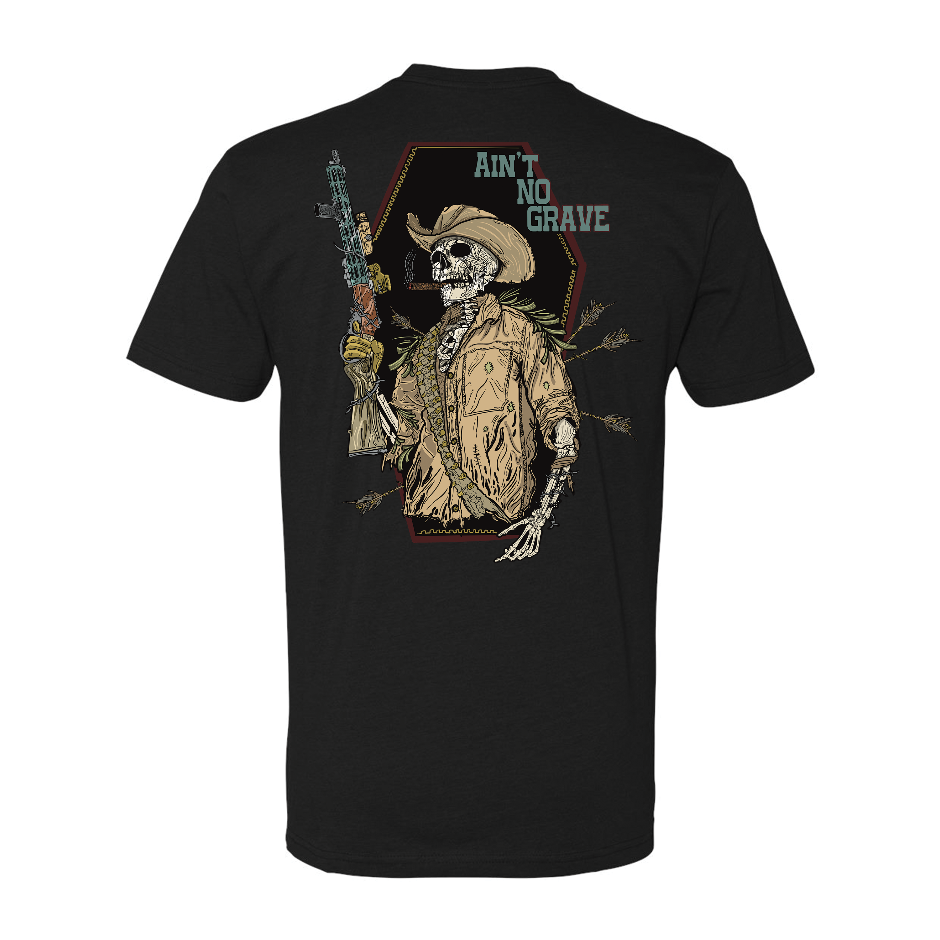Ain't No Grave Tee Hoodie, Sweatshirt | CoreVibeTees.com (Image 2)