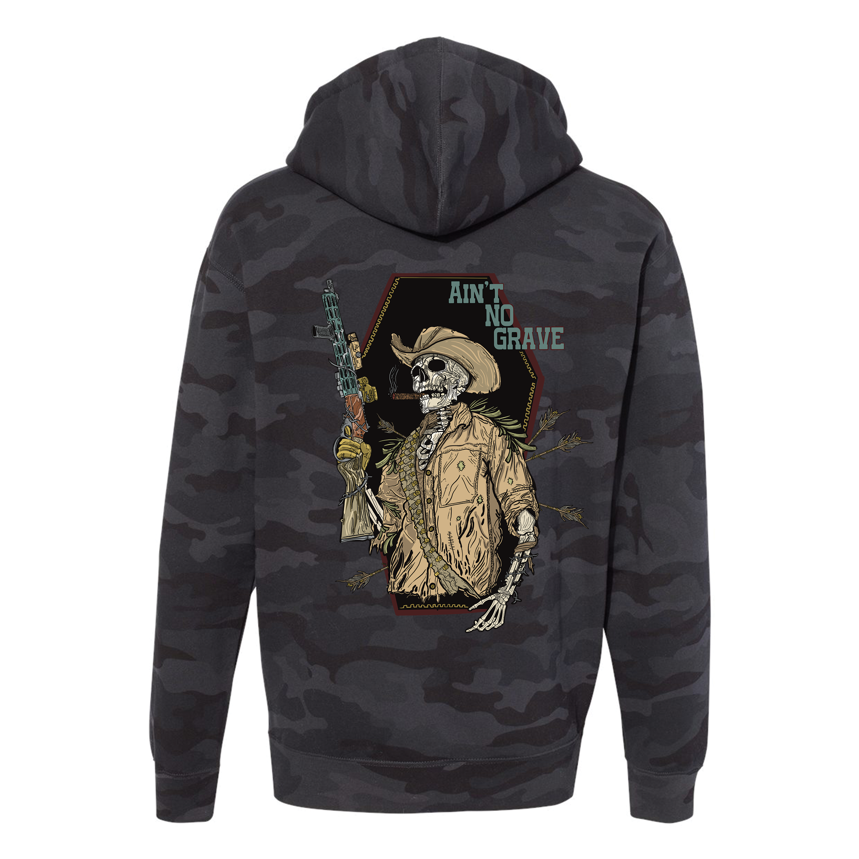 Ain't No Grave Hoodie T-Shirts, Sweatshirt | CoreVibeTees.com (Image 3)
