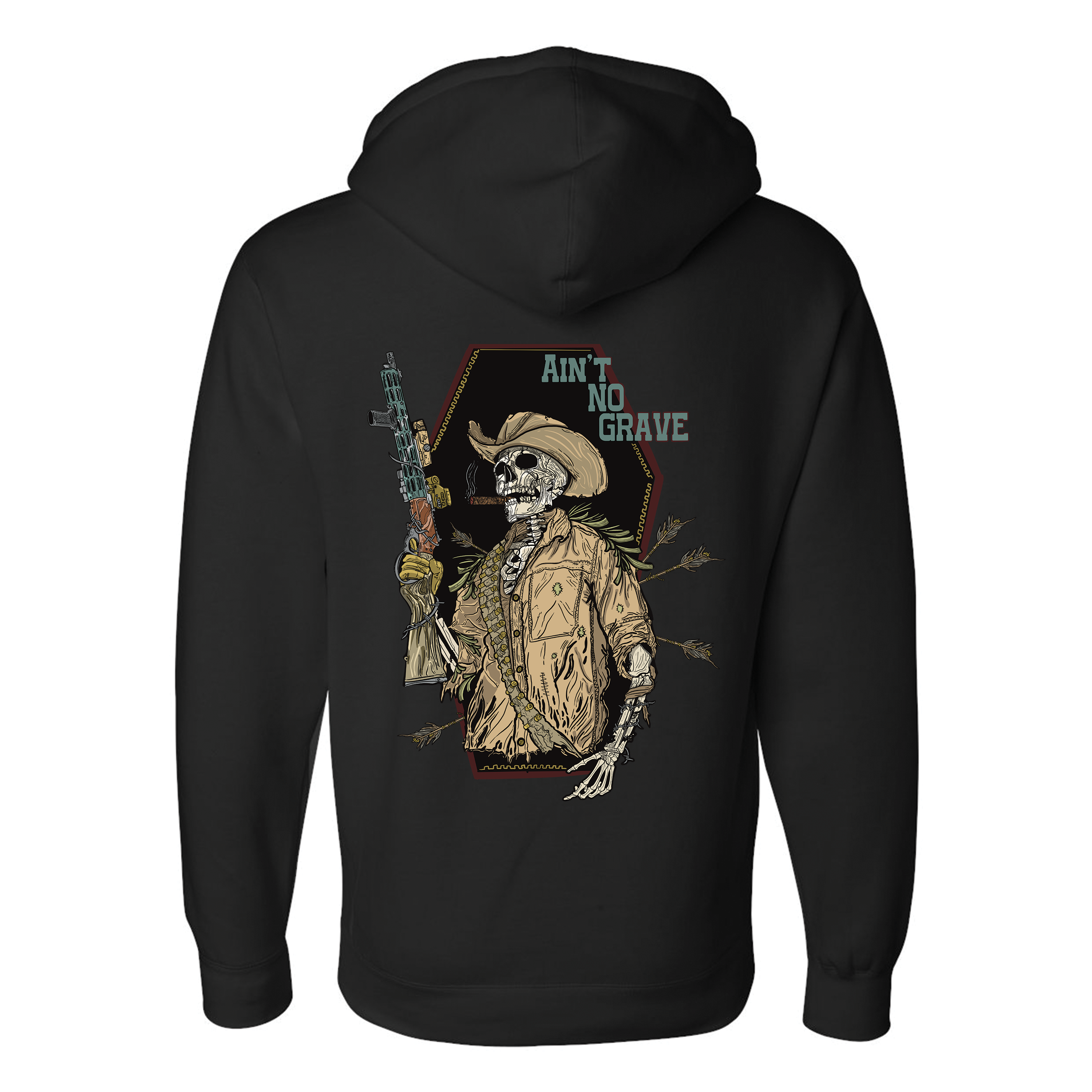 Ain't No Grave Hoodie T-Shirts, Sweatshirt | CoreVibeTees.com (Image 4)