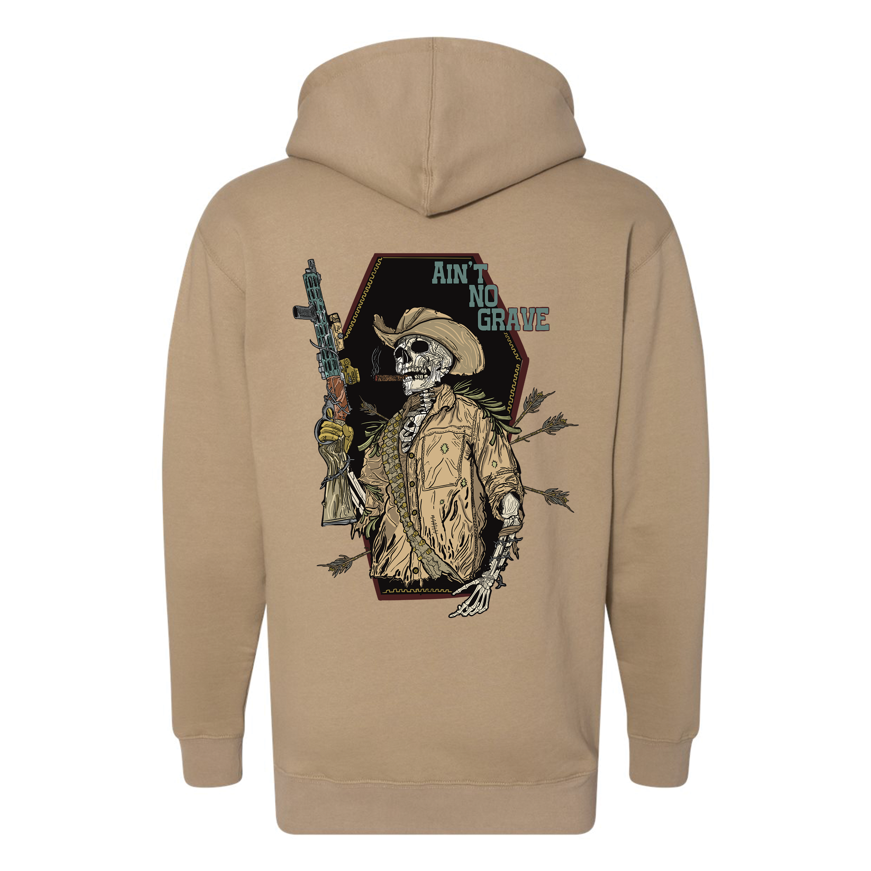 Ain't No Grave Hoodie T-Shirts, Sweatshirt | CoreVibeTees.com (Image 2)