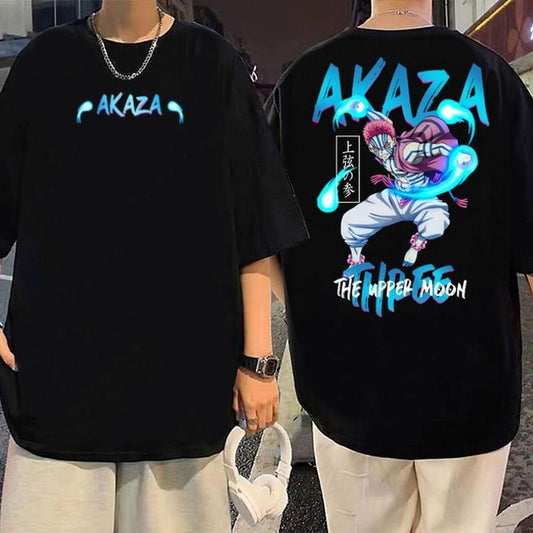 Akaza Demon Slayer 90s T-Shirt Anime Sweatshirt Graphic Tee Gym Menswear Womenswear Sweatshirt, Hoodie, Comfort Colors