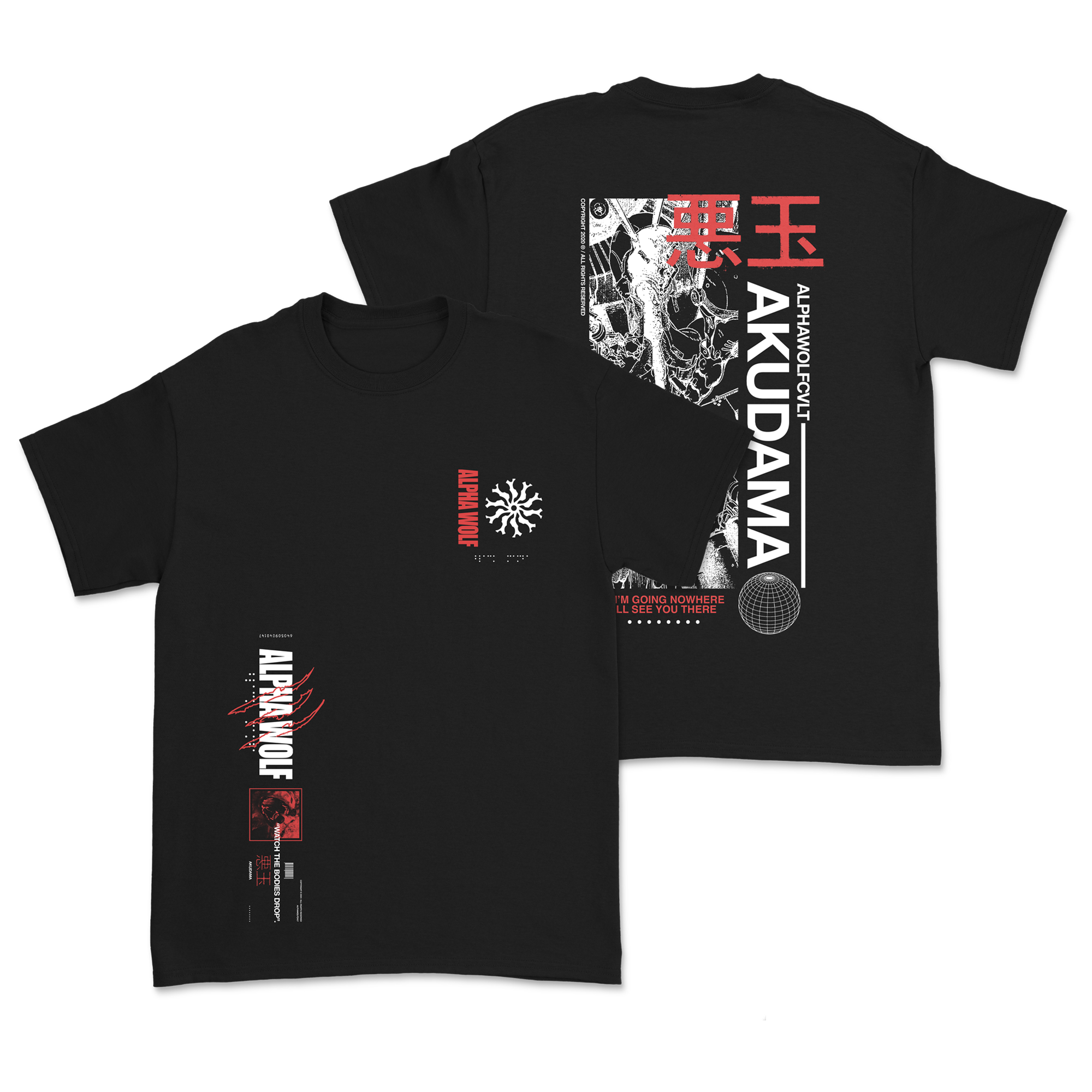 Alpha Wolf - Akudama Shirt Hoodie, Sweatshirt | CoreVibeTees.com (Image 1)