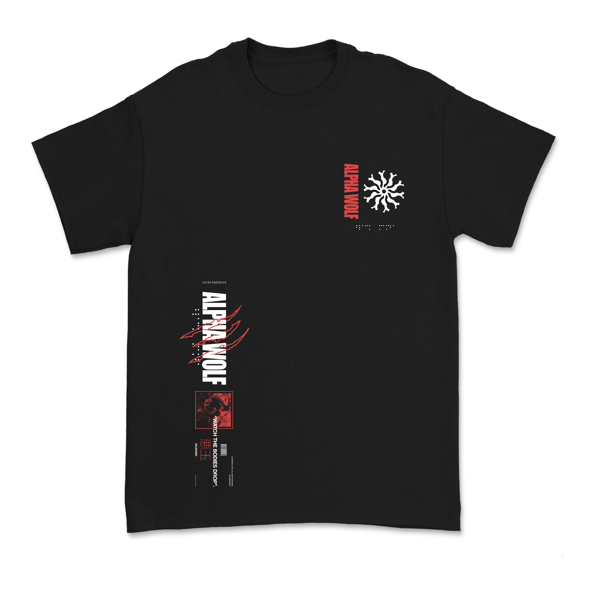Alpha Wolf - Akudama Shirt Hoodie, Sweatshirt | CoreVibeTees.com (Image 2)