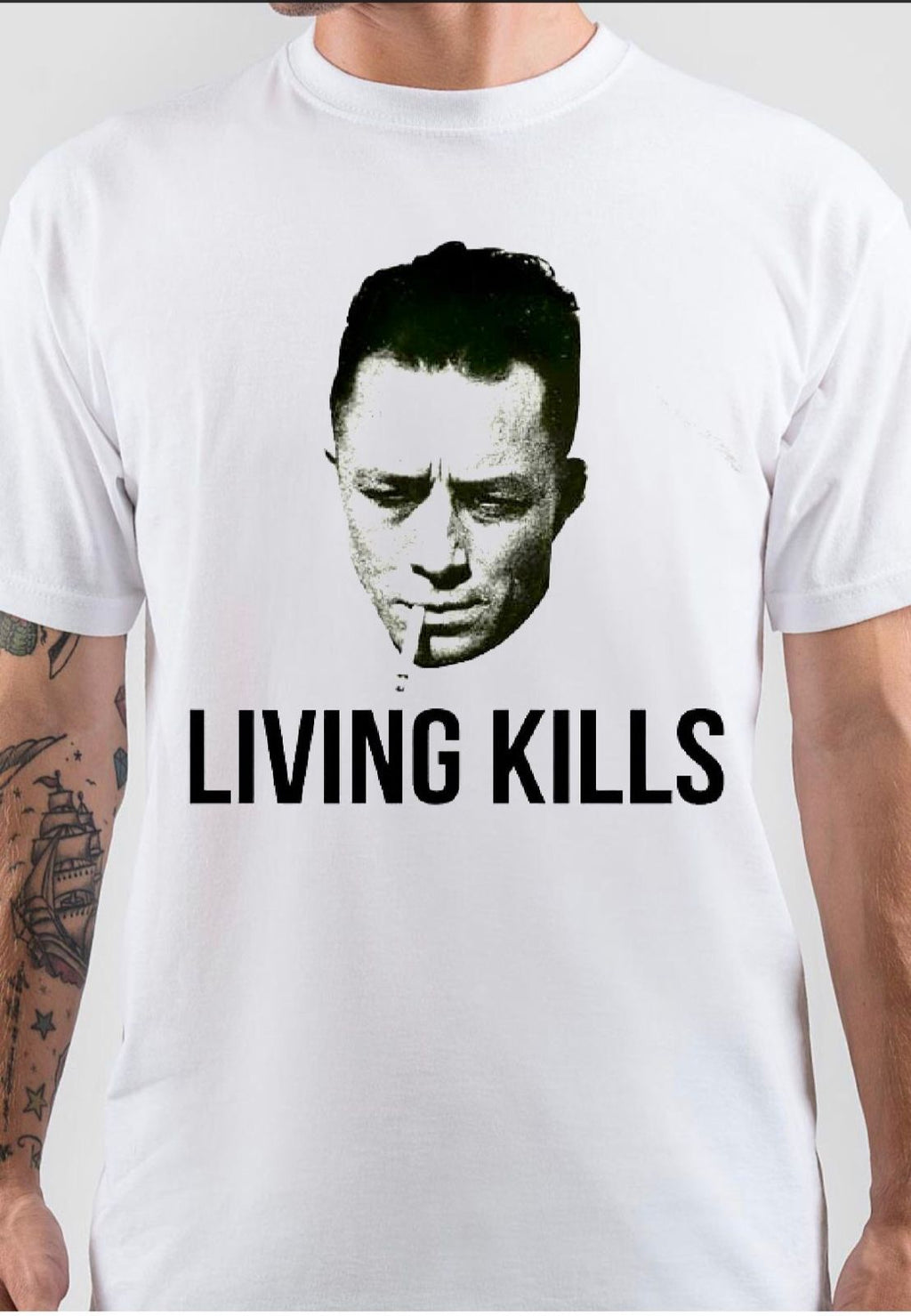 Albert Camus Living Kills T-Shirt Style001 Hoodie, Sweatshirt | CoreVibeTees.com