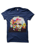Albert Einstein Navy Blue T-Shirt Style001 Hoodie, Sweatshirt | CoreVibeTees.com