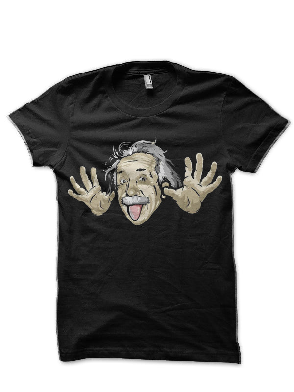Albert Einstein Black T-Shirt Hoodie, Sweatshirt | CoreVibeTees.com