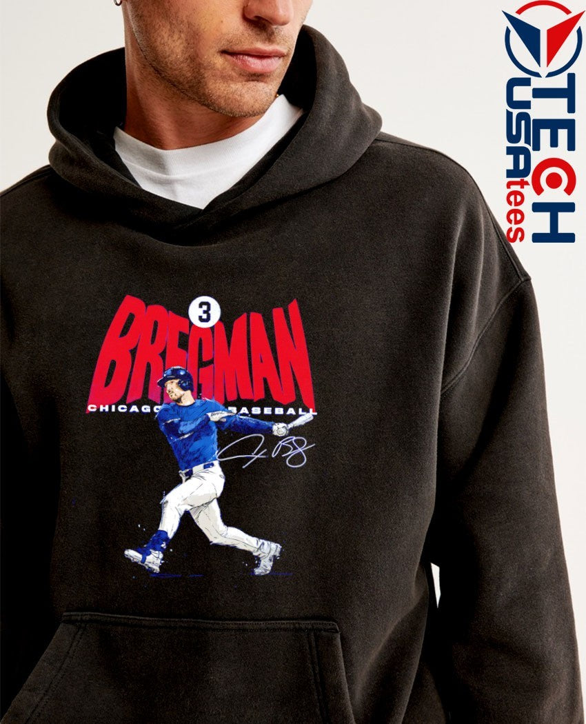 Alex Bregman #3 Chicago Cubs Baseball signature comic shirt