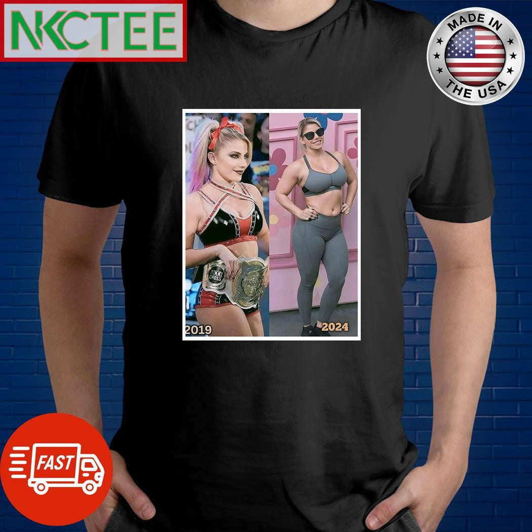 Alexa Bliss 2019 vs 2024 shirt