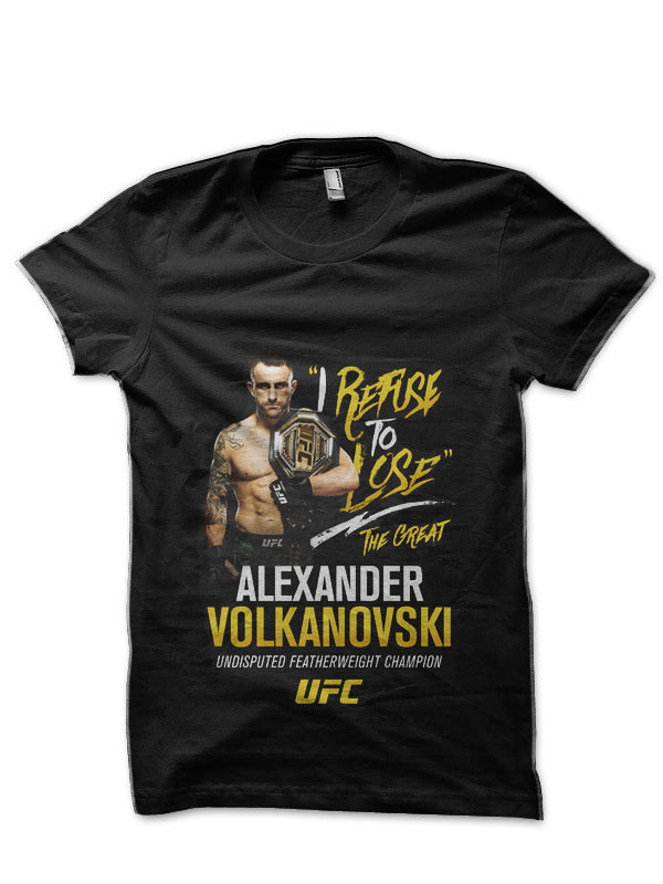Alexander Volkanovski Black T-Shirt Style002 Hoodie, Sweatshirt | CoreVibeTees.com