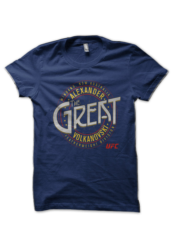 Alexander Volkanovski Navy Blue T-Shirt Hoodie, Sweatshirt | CoreVibeTees.com