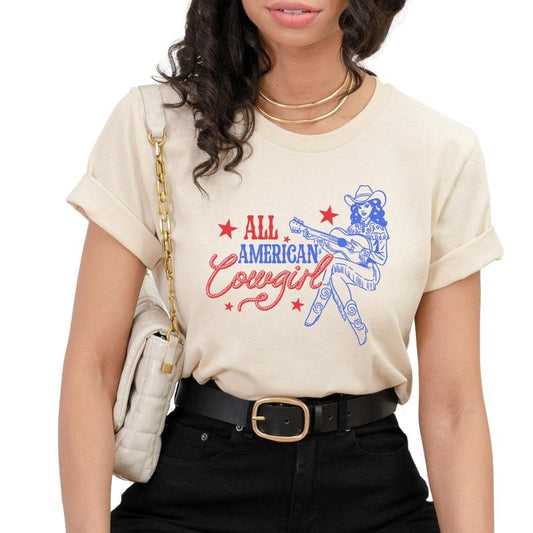 All American Cowgirl T-Shirts, American Cowgirl The 4th of July Tank tops, Crop tees, Shirts and Sweatshirts, July Fourth Outfits and Sweatshirts