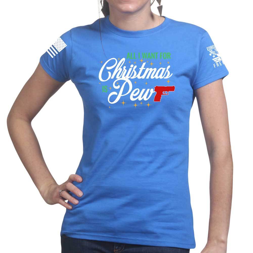 All I Want For Christmas Is Pew Ladies T-shirt Hoodie, Sweatshirt | CoreVibeTees.com (Image 4)