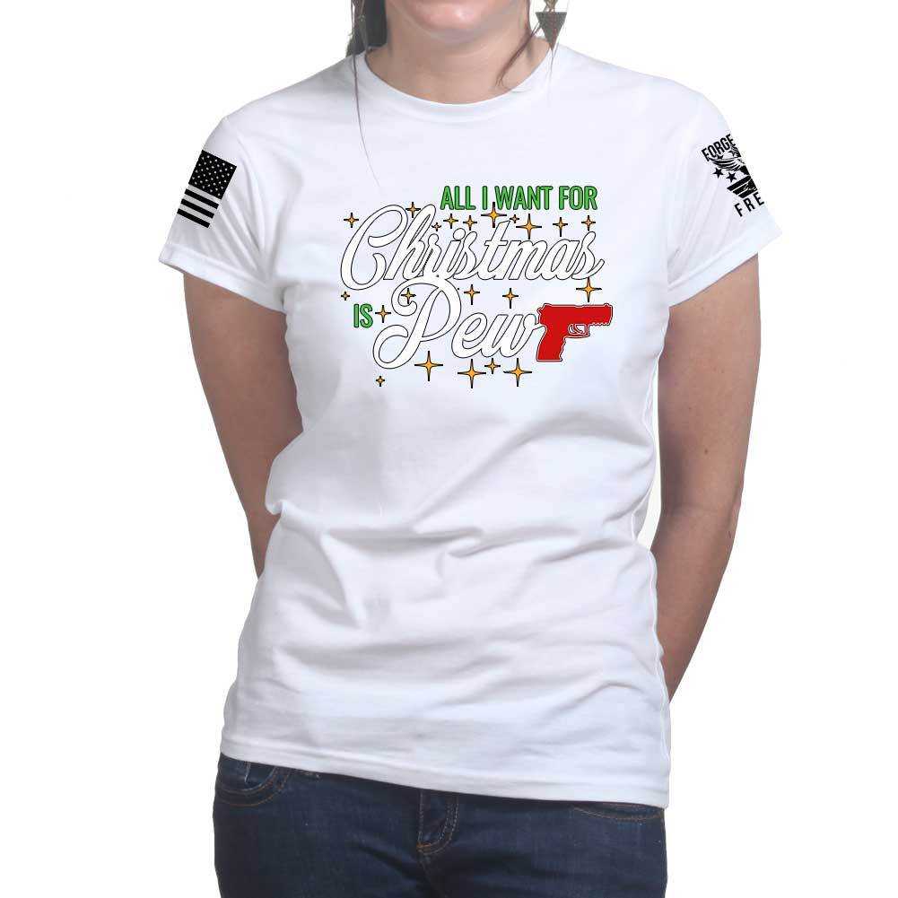 All I Want For Christmas Is Pew Ladies T-shirt Hoodie, Sweatshirt | CoreVibeTees.com (Image 5)