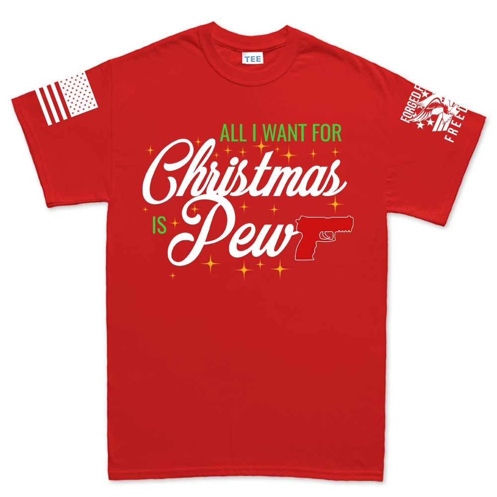 All I Want For Christmas Is Pew Men's T-shirt Hoodie, Sweatshirt | CoreVibeTees.com (Image 3)
