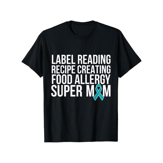 All-Season Comfort, Super Mom Graphic Tee - 100% Cotton, Breathable & Soft, Perfect for All Seasons - Ideal Gift for Men & Women, Casual Wear, Black Made in USA