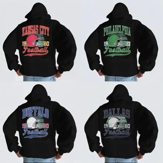 All Teams Football Vintage Style Crewneck Hoodies, Vintage All Teams Football Hoodies