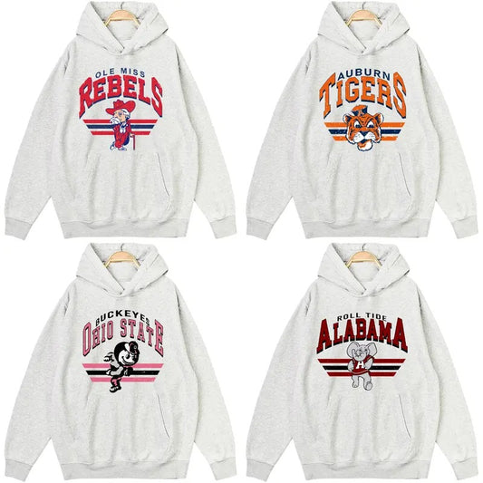 All Teams NCAA Vintage College NCAA Hoodie, Vintage NCAA Ash Grey Hoodie, Classic Sport Hoodie, Gifts For Sport
