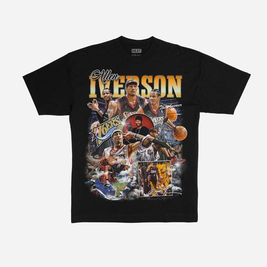 Allen Iverson The Answer Vintage Graphic TEE | VINTAGE GRAPHIC T-SHIRT SWEATSHIRT HOODIE | SPORT TEE | GIFT FOR FAN - HeatStreet Classics