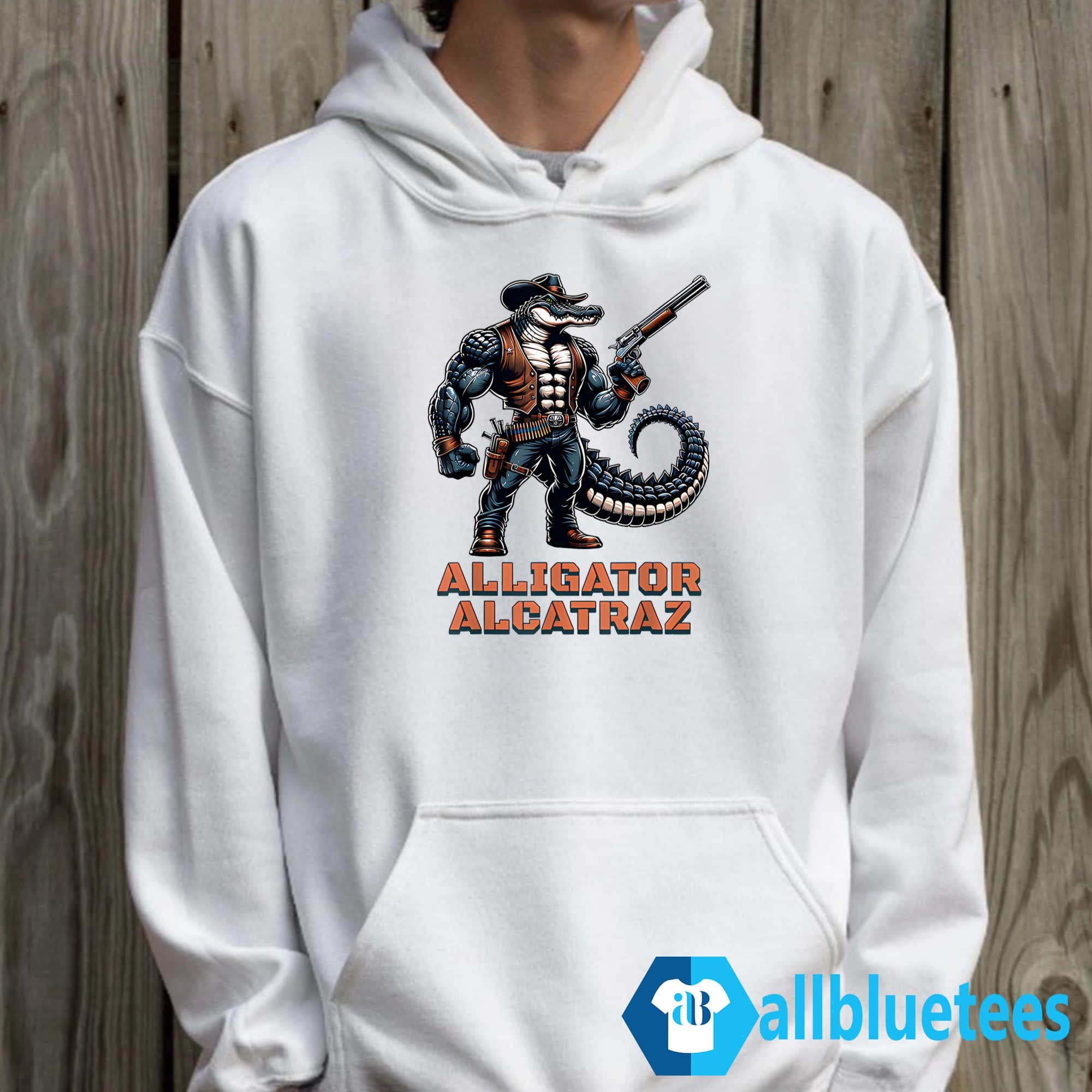 Alligator Alcatraz Cowboy Crocodile Shirt