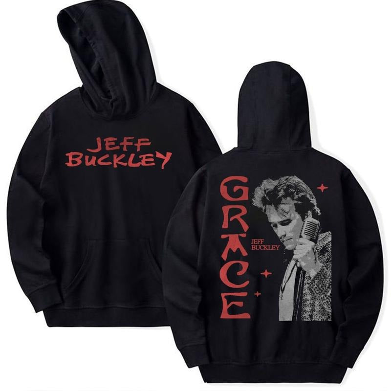 Alt Rock Music Merch, Bucklley Fan 2 Sided Hoodie, 90s Music Shirt, Unisex Sweater Pullover Tee