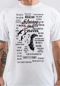 The Vampire Diaries half Sleeve White T-Shirt Hoodie, Sweatshirt | CoreVibeTees.com