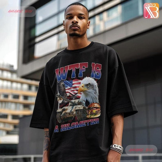 Amare Box 4th Of July Shirt, Wtf Is A Kilometer Retro, Funny Independence USA Graphic Unisex  T-shirt, sweater and Hoodie