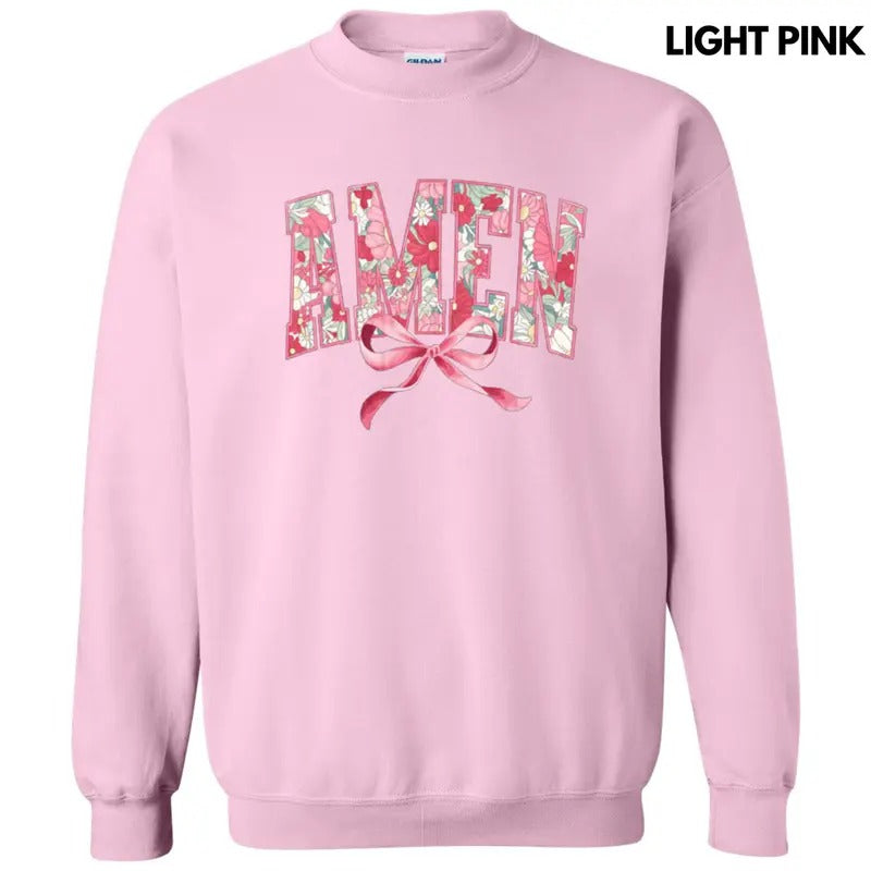 Amen Floral Coquette Sweatshirt T-Shirts, Hoodie | CoreVibeTees.com