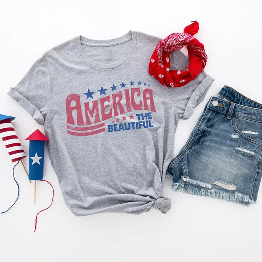 America The Beautiful Shirt, Freedom, America Shirt, American Flag, The USA Flag Shirt, 4th Of July Crewneck, Independence Day Shirt