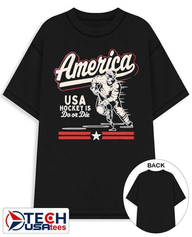 America USA Hockey is do or die player shirt