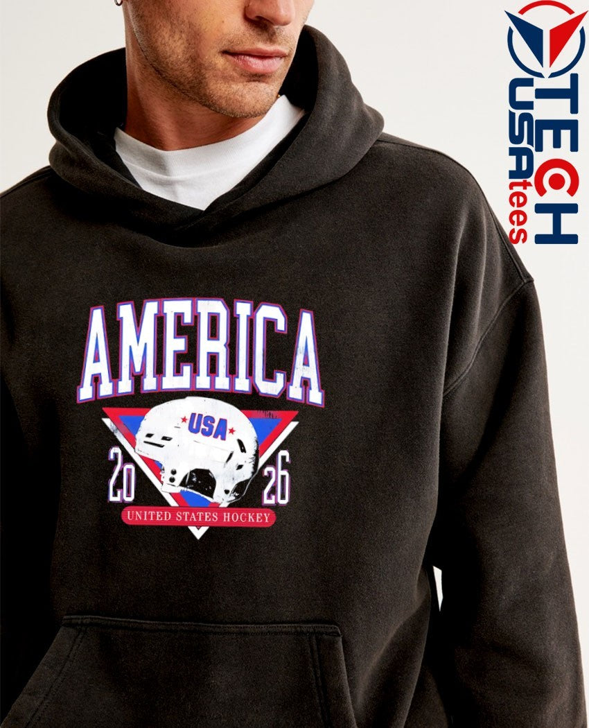 America United States Hockey 2026 helmet shirt