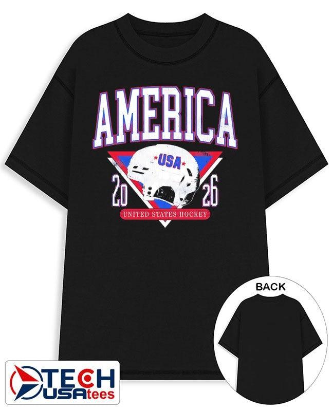 America United States Hockey 2026 helmet shirt
