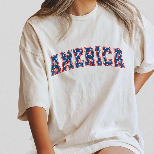 American Star Shirt, Vintage USA Flag Shirt, Retro 4th of July Shirt, July 4th TShirt, Independence Day Outfit, 1776 Flag T-Shirt, Star American Tee, Patriotic Shirts For Women, 1776 America Shirt, Gift For American, Fourth of July Tshirt, Women Top