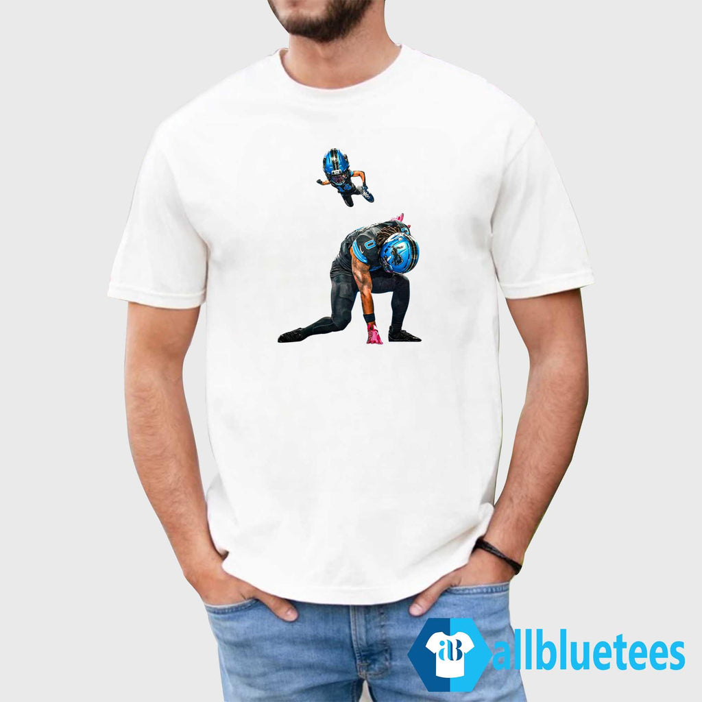 Amon Ra St. Brown And RB Jahmyr Gibbs Pulled Off A Super Hero Funny Shirt