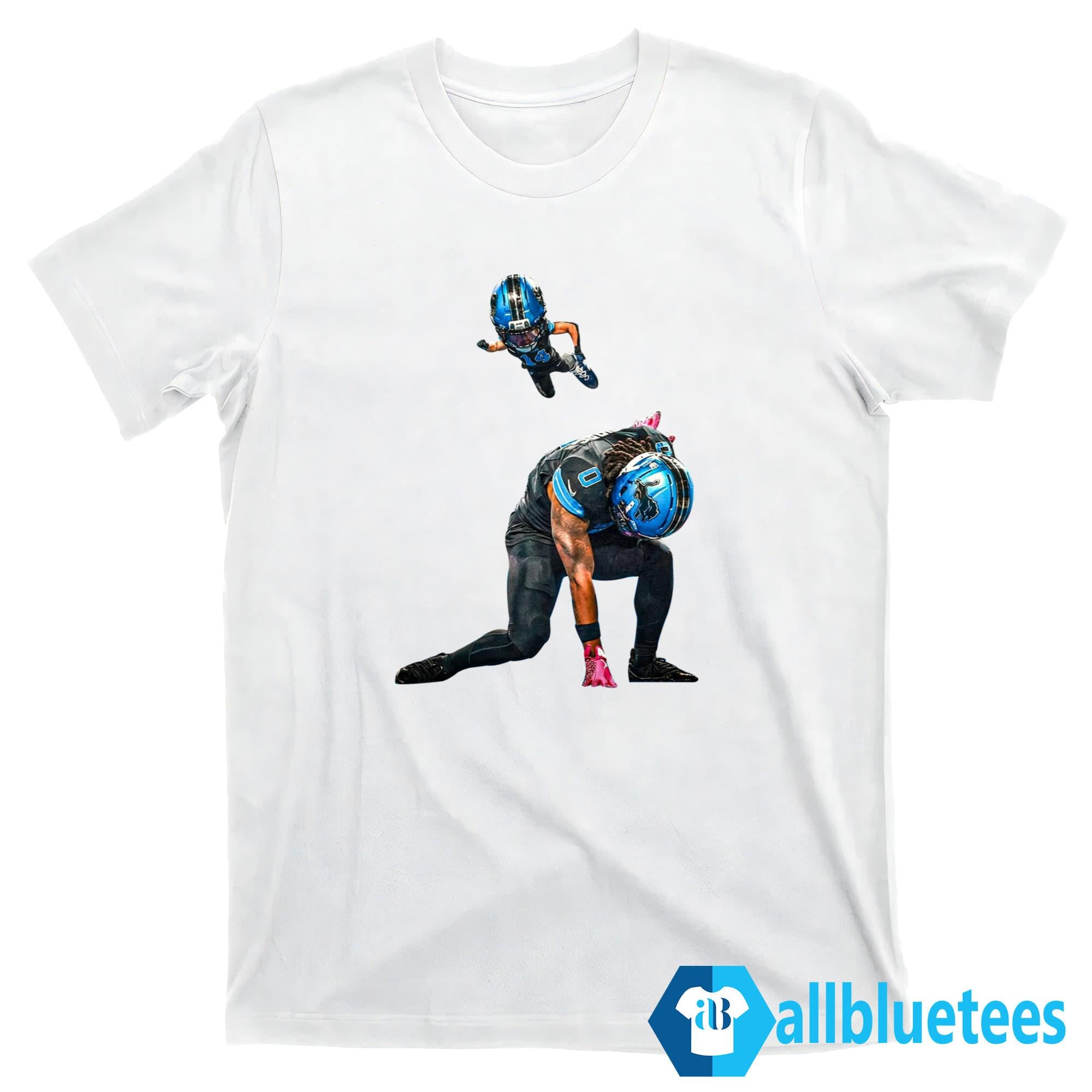 Amon Ra St. Brown And RB Jahmyr Gibbs Pulled Off A Super Hero Funny Shirt
