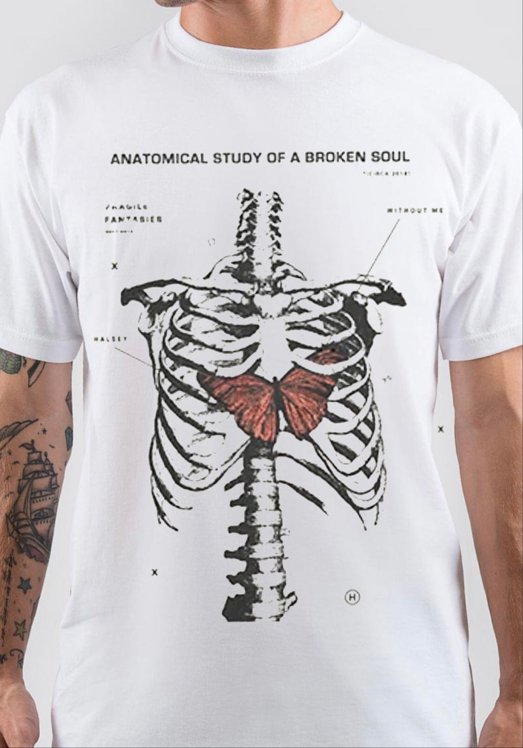 Anatomical Study Of A Broken Soul T-Shirt Hoodie, Sweatshirt | CoreVibeTees.com