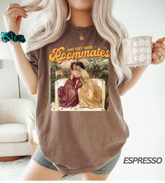 And They Were Roommates Shirt, Lesbian Pride Shirt, Historians Would Call, Lesbian Girlfriend Gift, Valentines, Lgbtq Pride, Queer