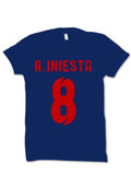 AndrÃ©s Iniesta T-Shirt Style004 Hoodie, Sweatshirt | CoreVibeTees.com