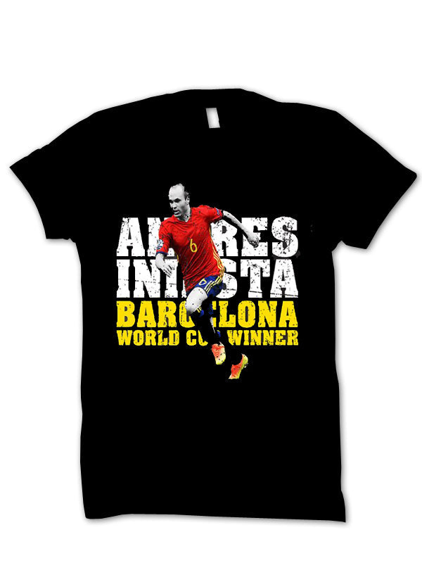 AndrÃ©s Iniesta T-Shirt Style001 Hoodie, Sweatshirt | CoreVibeTees.com