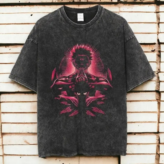 Anime #Inspired #Washed Graphic T-Shirt Anime shirt Manga shirt All Size Sweatshirt, #Hoodie, Comfort Colors