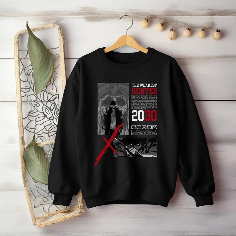 Anime Clothes Solo Leveling Inspired Anime Merch Sung Jin-woo Gift Solo Level Gift Japanese Streetwear Solo Leveling Clothing Anime Gift