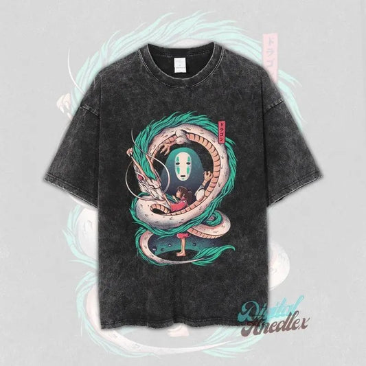 Anime Japanese Shirt, Vintage Anime Dyenomite Mineral Wash Shirt, Anime Shirt, Manga Shirt, Retro and Vintage Style, Gift for him, Gift for her, Anime Washed T-shirt