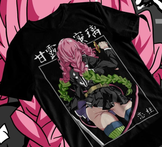 Anime shirt , Nezuko Soft Tee ,Mitsuri Kanroji Demon Slayer T-Shirt Demon Slayer