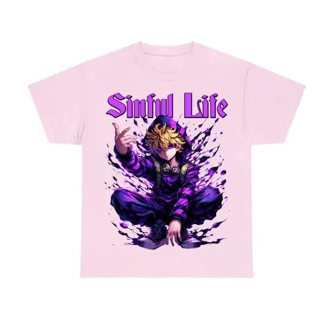 Anime shirt showcasing Meliodas and The Seven Deadly Sins, available in sweatshirt and hoodie Sweatshirt, Hoodie, Comfort Colors