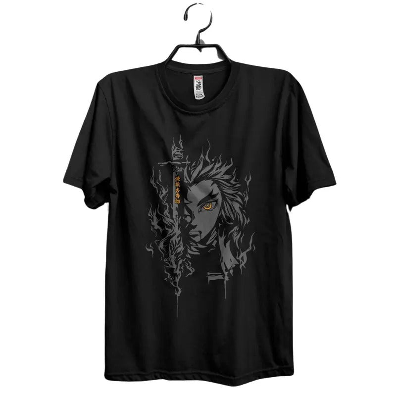 Anime shirts, anime gifts, shirt,Rengoku, unisex, set your heart ablaze rengoku t-shirt, gift, gift her, gift men, gift boy gift Menswear Top