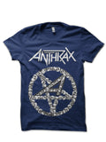 Anthrax Navy Blue T-Shirt Hoodie, Sweatshirt | CoreVibeTees.com