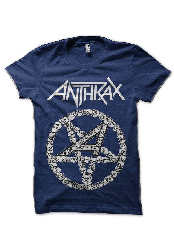 Anthrax Navy Blue T-Shirt Hoodie, Sweatshirt | CoreVibeTees.com