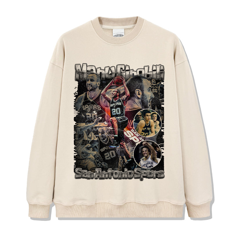 Manu Ginobili Sweatshirt NBA T-Shirts, Hoodie | CoreVibeTees.com (Image 4)
