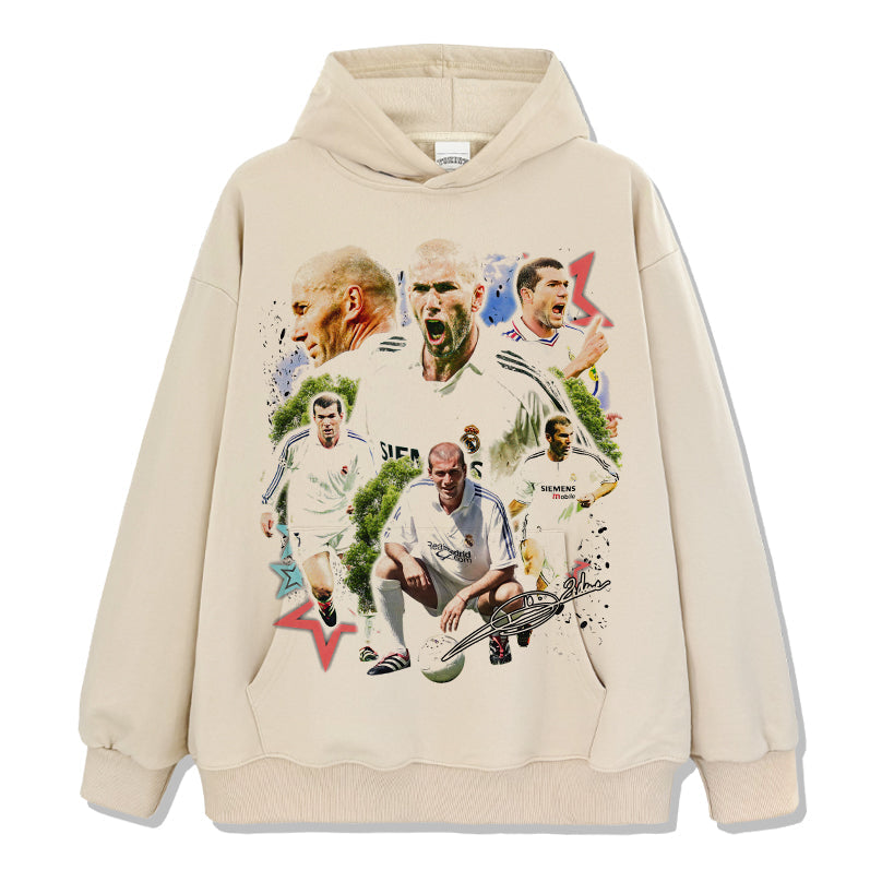 Zinedine Zidane "Signature"Hoodie T-Shirts, Sweatshirt | CoreVibeTees.com (Image 4)