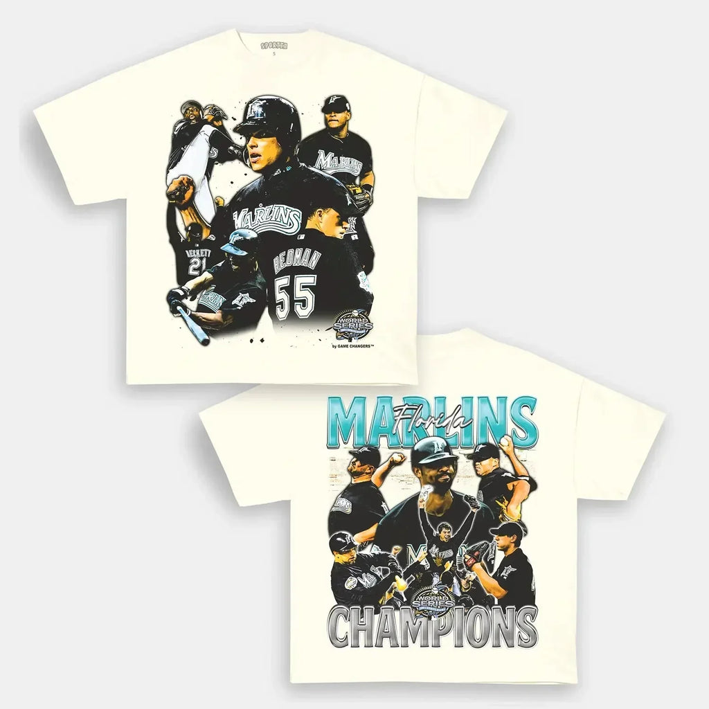 World Series champs Marlins Back Design TEE Hoodie, Sweatshirt | CoreVibeTees.com (Image 2)